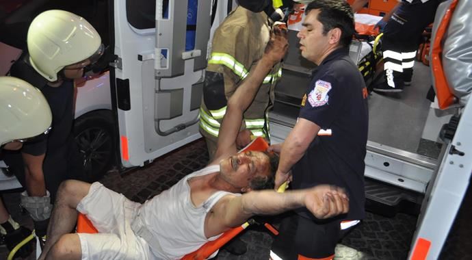 Yangından kurtulan adamın ilk sorduğu soru bakın ne oldu!