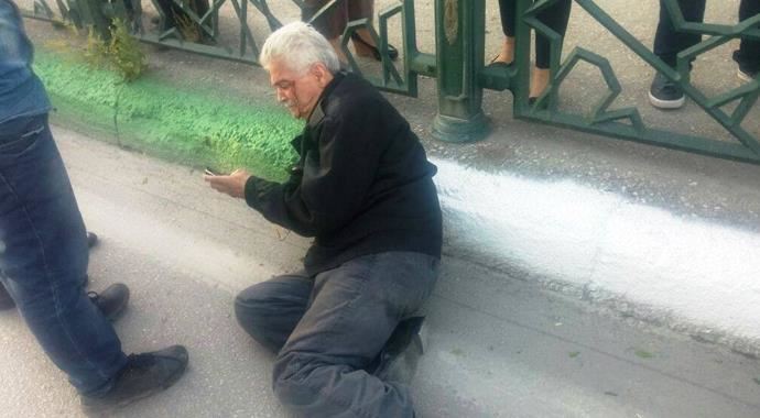 Yaşlı adama çarpıp kaçtı