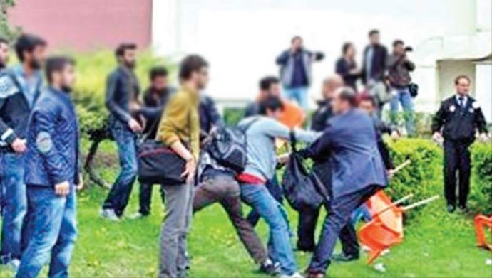 Kampüste HDP terörü Kampüste HDP terörü