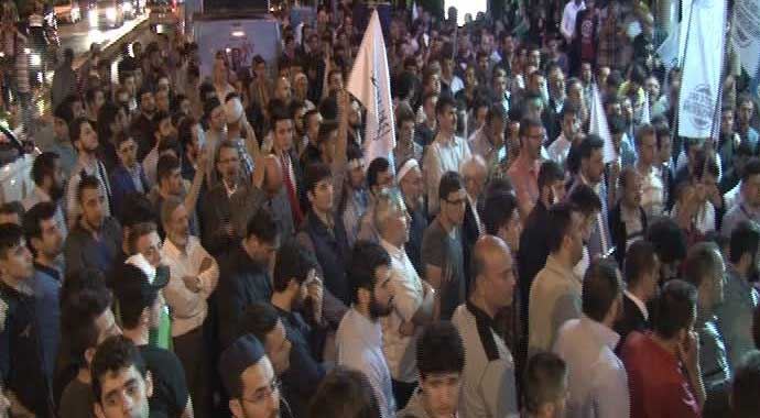 Mısır Konsolosluğu önünde protesto Mısır Konsolosluğu önünde protesto