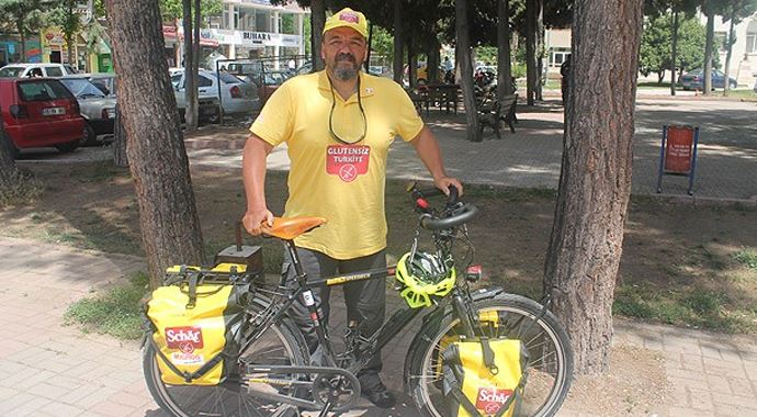 "Glutensiz Türkiye" için pedal çeviriyor "Glutensiz Türkiye" için pedal çeviriyor