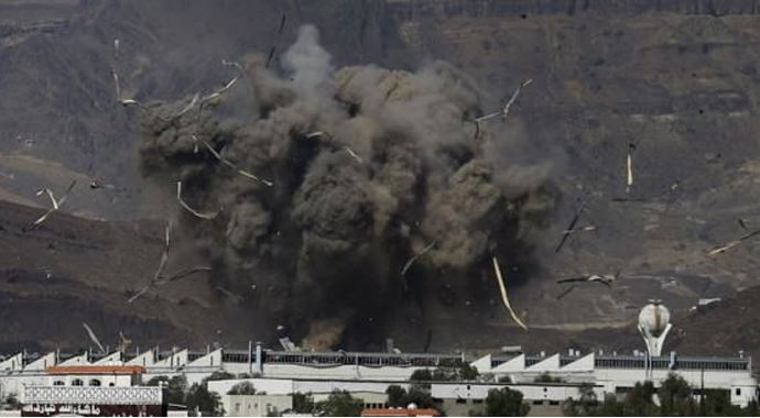 Yemen&#039;de Husilere ait kamp vuruldu