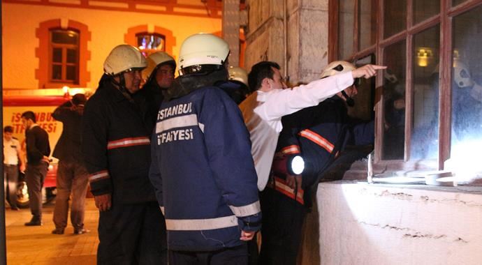 Taksim Tünel'de yangın