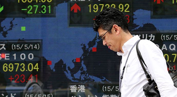 Asya borsaları Hong Kong hariç yükseldi Asya borsaları Hong Kong hariç yükseldi