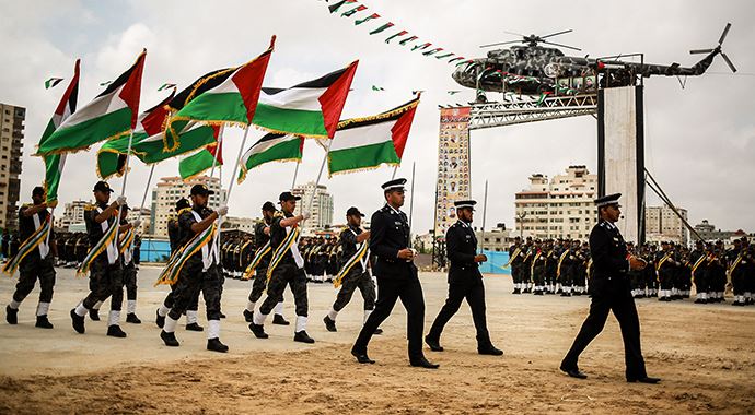 Gazze'de 'mezuniyet töreni' Gazze'de 'mezuniyet töreni'