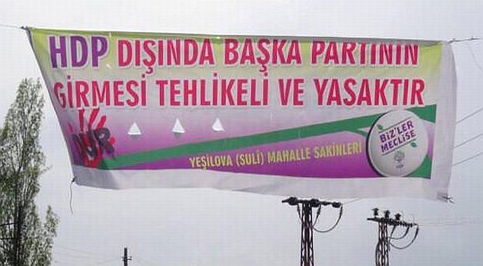 HDP'den tehdit dolu afiş HDP'den tehdit dolu afiş