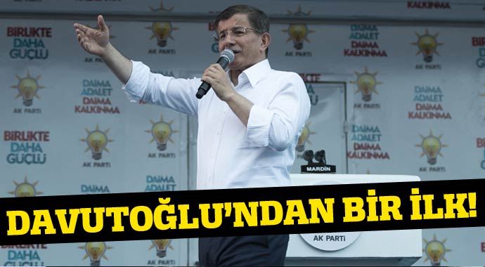 Başbakan Davutoğlu&#039;ndan bir ilk!