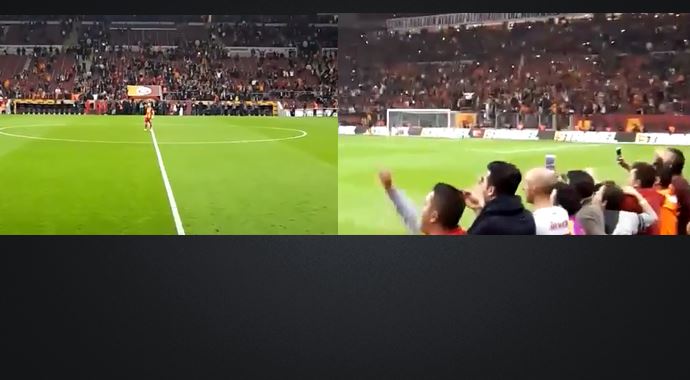 Sneijder'den maç sonu 3'lü Sneijder'den maç sonu 3'lü