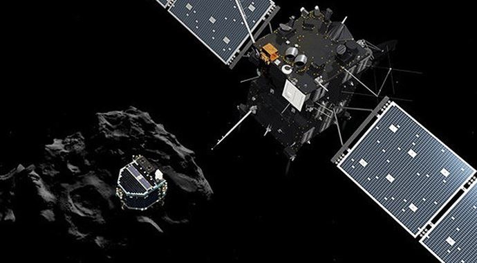 Kuyruklu yıldıza indirilen Philae 7 ay sonra "uyandı" Kuyruklu yıldıza indirilen Philae 7 ay sonra "uyandı"
