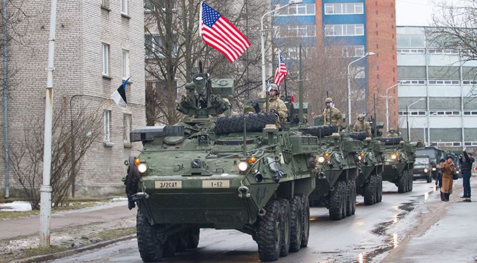 ABD'den Baltık ülkelerine asker ve ağır silah desteği ABD'den Baltık ülkelerine asker ve ağır silah desteği