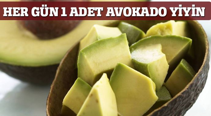Her gün 1 adet avokado yiyin