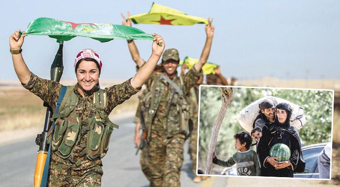 IŞİD gitti, YPG bayrağı çekti IŞİD gitti, YPG bayrağı çekti