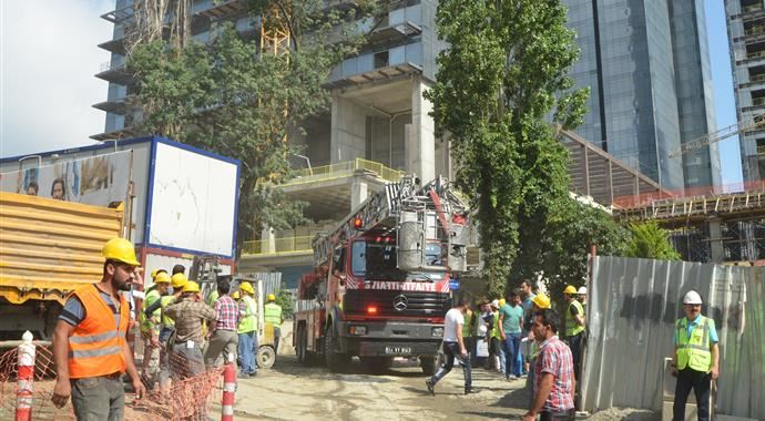 Asansör faciasından yaşandığı o inşaatta yangın çıktı!