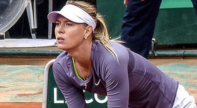 Sharapova Paris'te kayıp Sharapova Paris'te kayıp