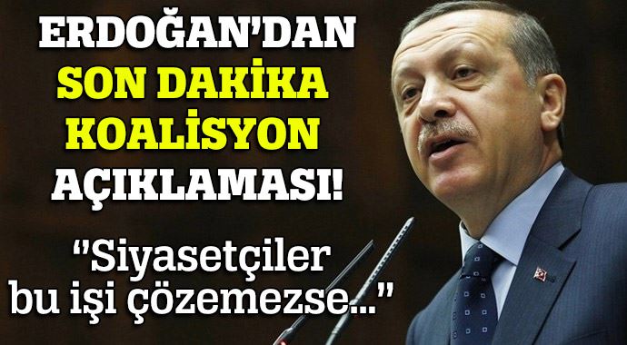 Erdoğan: 'Siyasetçiler bu işi çözemezse millet bu işi çözer' Erdoğan: 'Siyasetçiler bu işi çözemezse millet bu işi çözer'