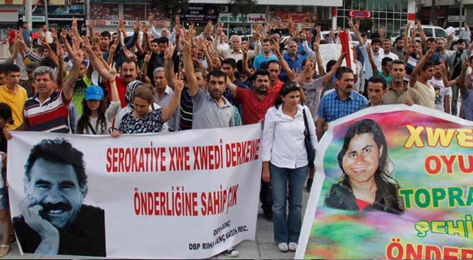Şanlıurfa'da Öcalan protestosu Şanlıurfa'da Öcalan protestosu
