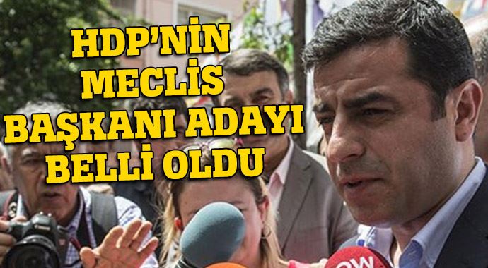 HDP Meclis Başkanı adayını açıkladı