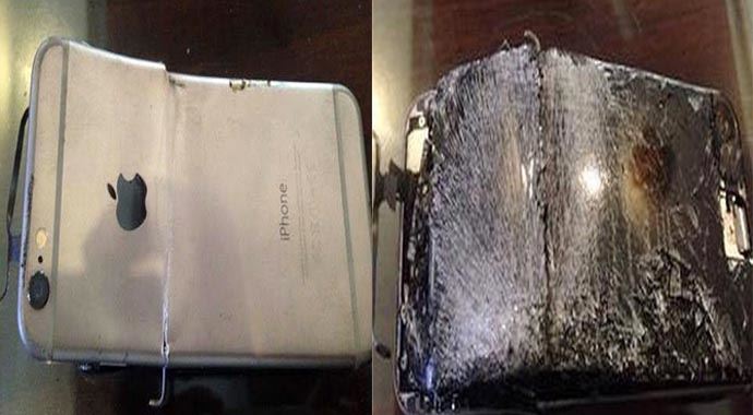 iPhone 6&#039;sı konuşurken patladı