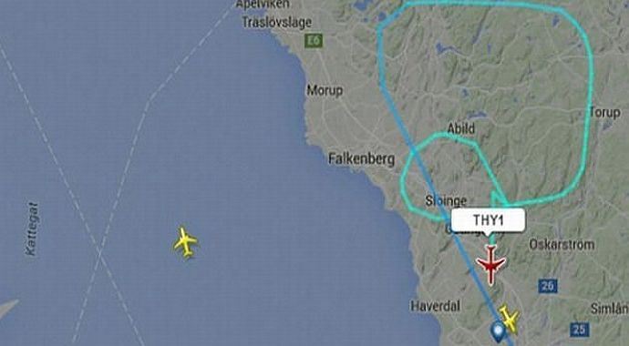 THY uçağı acil iniş yaptı!