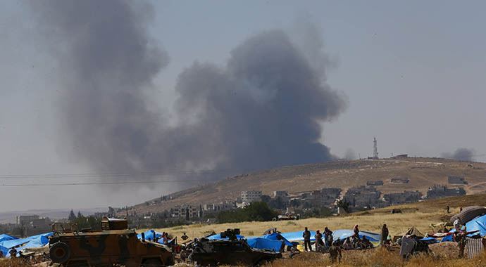 Kobani'de patlama Kobani'de patlama