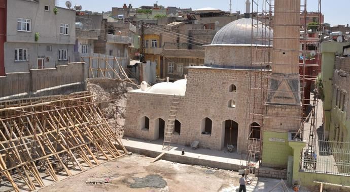 Caminin restorasyonu sırasında tarih çıktı Caminin restorasyonu sırasında tarih çıktı
