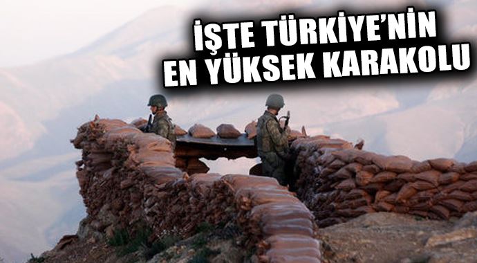 Van'da Türkiye'nin en yüksek noktasında karakol Van'da Türkiye'nin en yüksek noktasında karakol