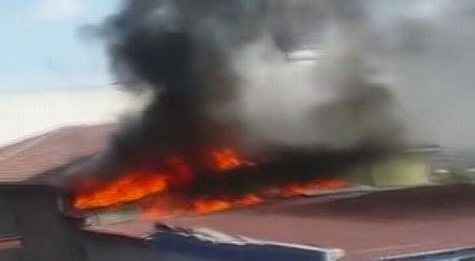 Bayrampaşa&#039;da korkutan yangın