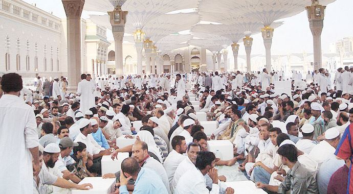 Burası Medine Peygamber sofrası