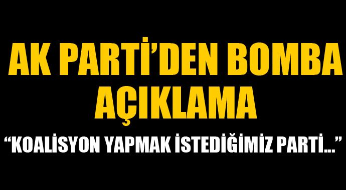 AK Parti&#039;den koalisyon açıklaması