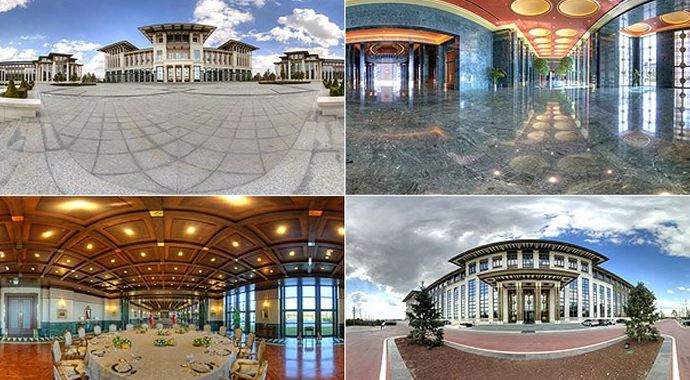 Cumhurbaşkanlığı Sarayı "sanal tur"a açıldı Cumhurbaşkanlığı Sarayı "sanal tur"a açıldı