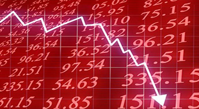 Borsa sert düştü