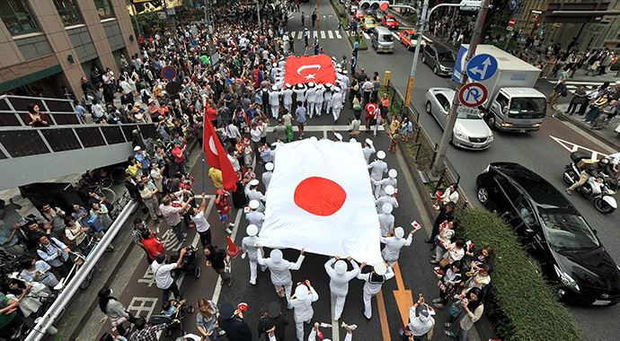 Japonya'da mehteranlı 'Türk Yürüyüşü' Japonya'da mehteranlı 'Türk Yürüyüşü'