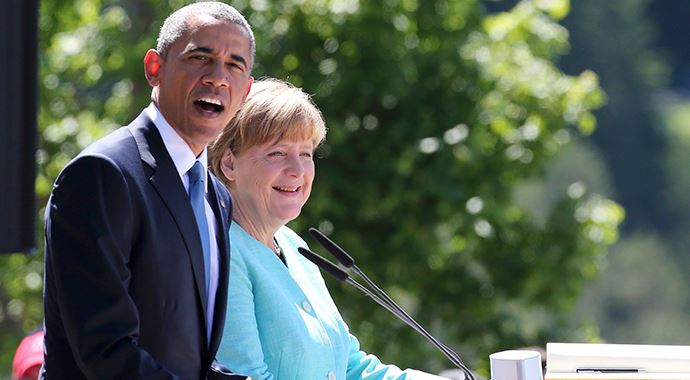 Obama ve Merkel'den ortak basın toplantısı Obama ve Merkel'den ortak basın toplantısı