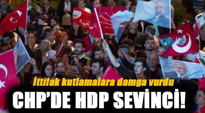CHP Genel Merkezi'nde HDP sevinci CHP Genel Merkezi'nde HDP sevinci