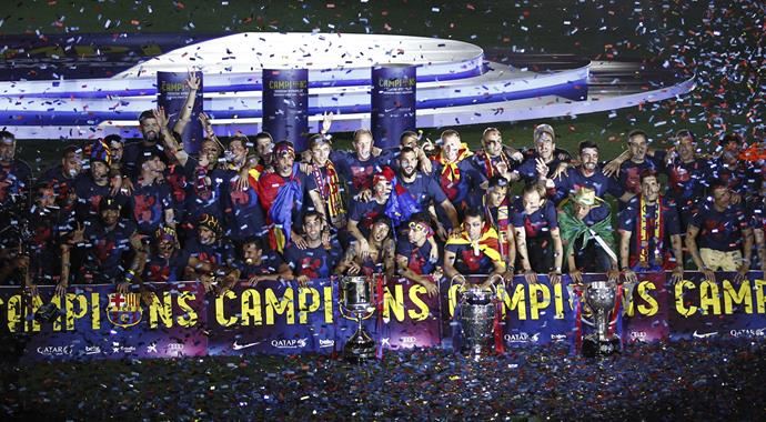 Barcelona'da kutlama