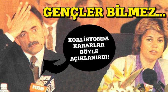 Koalisyonda kararlar böyle açıklanırdı...