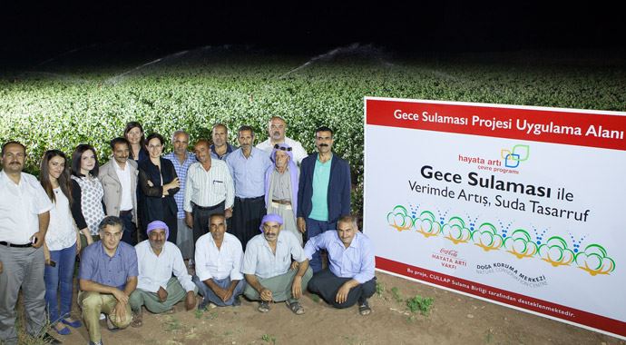 'Gece sulama' sistemiyle kaynaklar buhar olmuyor 'Gece sulama' sistemiyle kaynaklar buhar olmuyor