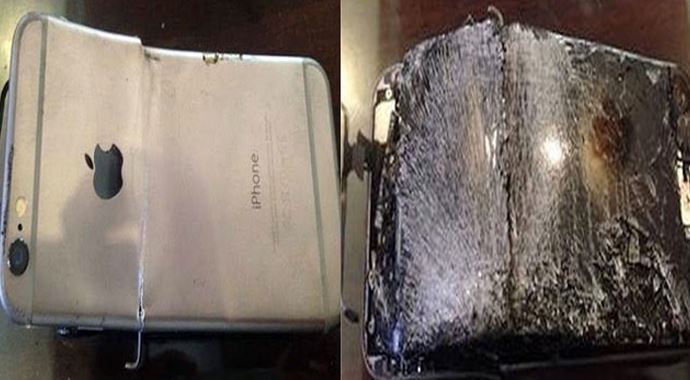 iPhone 6 Plus öyle bir patladı ki... iPhone 6 Plus öyle bir patladı ki...