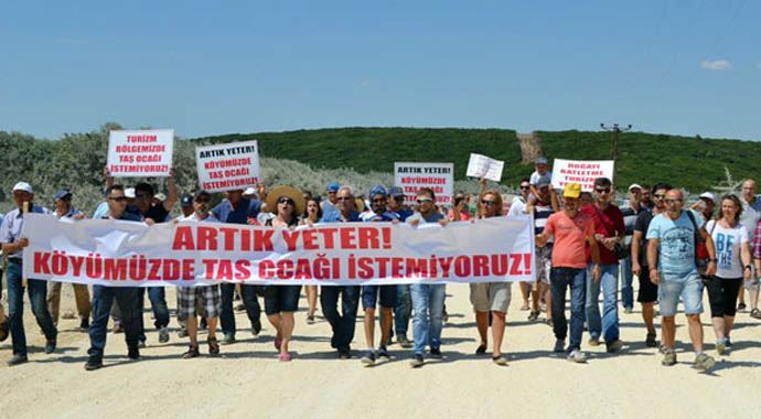 Köylülerin taş ocağı tepkisi Köylülerin taş ocağı tepkisi