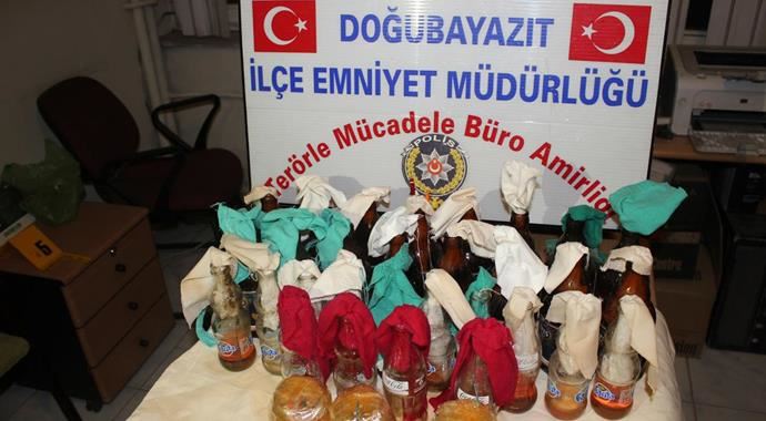 Ağrı'da el yapımı patlayıcı bulundu Ağrı'da el yapımı patlayıcı bulundu