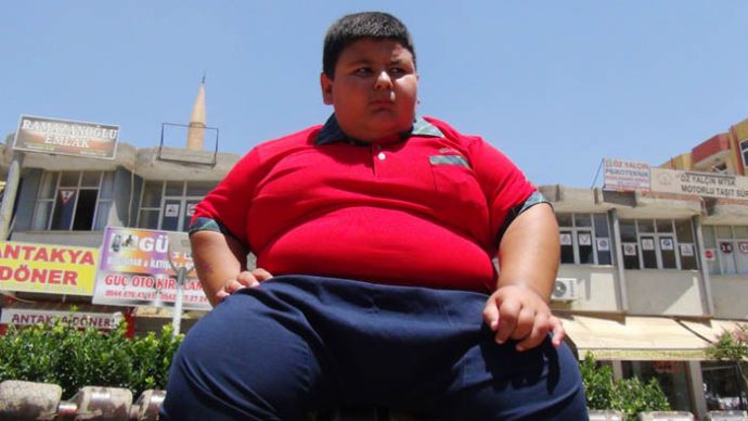 9 yaşında 91 kilo!