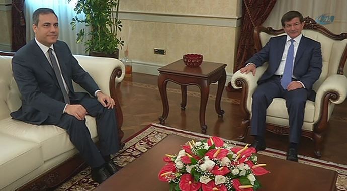 Davutoğlu, Hakan Fidan'ı kabul etti Davutoğlu, Hakan Fidan'ı kabul etti