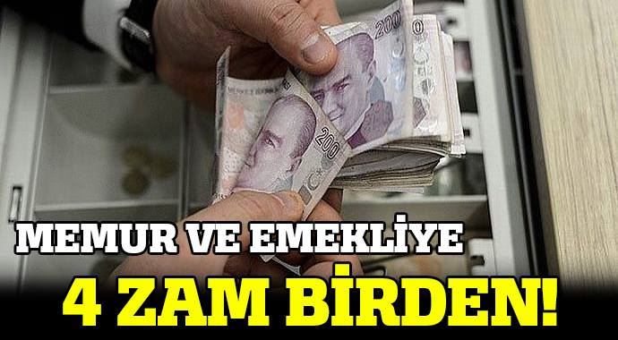 Memur ve emekliye 4 zam birden Memur ve emekliye 4 zam birden