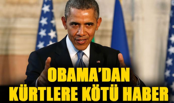 Obama'dan Kürtlere kötü haber Obama'dan Kürtlere kötü haber