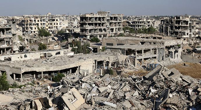 Zabadani&#039;ye 5 günde 400 varil bombası 