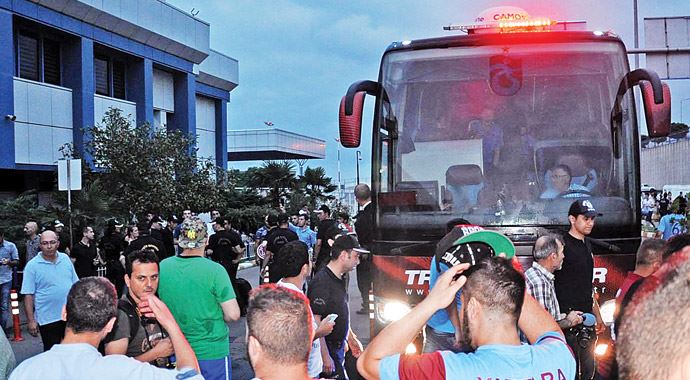 Trabzon'a olaylı karşılama Trabzon'a olaylı karşılama