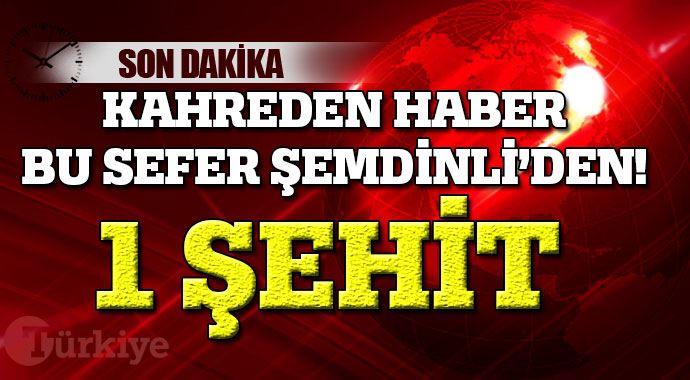 Şemdinli'de çatışma: Bir polis şehit Şemdinli'de çatışma: Bir polis şehit