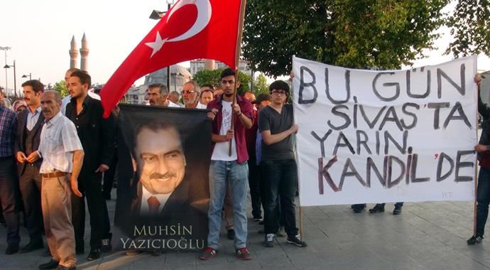 Sivas'ta Alperenler sokağa indi Sivas'ta Alperenler sokağa indi