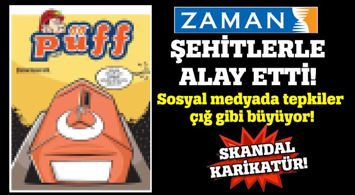 Zaman&#039;dan skandal karikatür! 