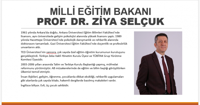 Ankara Üniversitesi Eğitim Bilimleri Fakültesi'nde lisansını, aynı üniversitede gelişim psikolojisi alanında yüksek lisansını yapan Selçuk, 1989'da Hacettepe Üniversitesi’nde psikolojik danışmanlık ve rehberlik alanında doktorasını tamamladı, Gazi Üniversitesi Eğitim Fakültesi'nde doçentlik ve profesörlük unvanlarını aldı.
TED Üniversitesi'nin yanı sıra, çok sayıda özel eğitim-öğretim kurumunun kuruluşunu gerçekleştiren Selçuk, Türkiye Zeka Vakfı Yönetim Kurulu Üyesi ve TÜBİTAK Grup Yürütme Komitesi Üyesi.
2003-2006 yılları arasında Talim ve Terbiye Kurulu Başkanlığı yapan Selçuk, müfredat reformunu yürüttü. AB müzakerelerinde de eğitim ve bilim başlığı görüşülürken Türkiye'yi temsil etti.
Ziya Selçuk'un insan ilişkileri, gelişim, öğrenme, çocuklarda dikkat eksikliği, rehberlik uygulamaları gibi alanlarda çok sayıda kitabı, hakemli dergilerde basılmış makaleleri bulunuyor.
İngilizce bilen Selçuk, evli, üç çocuk sahibi.